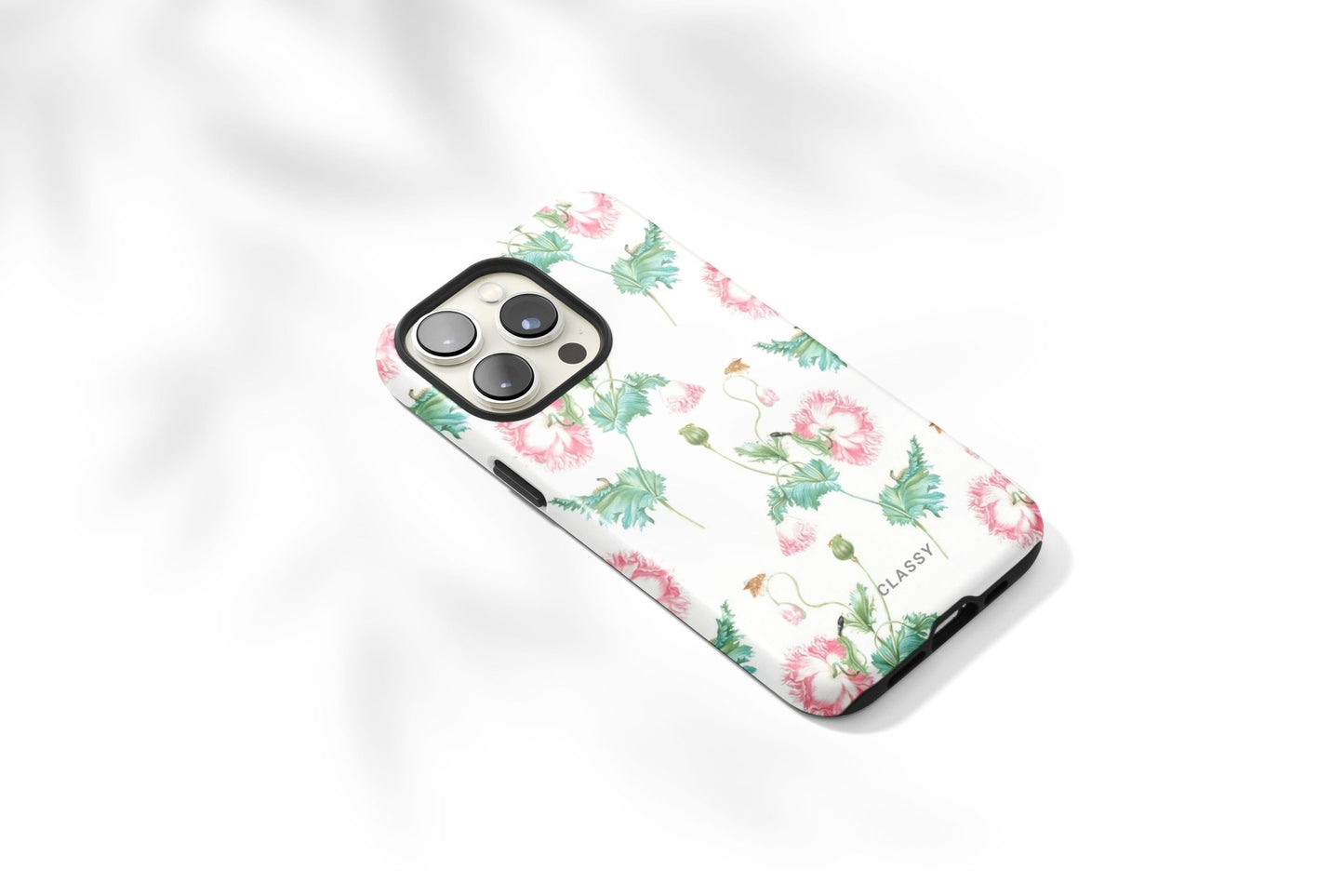 White Flower Tough Case - Classy Cases - Phone Case - Samsung Galaxy S22 - Glossy -