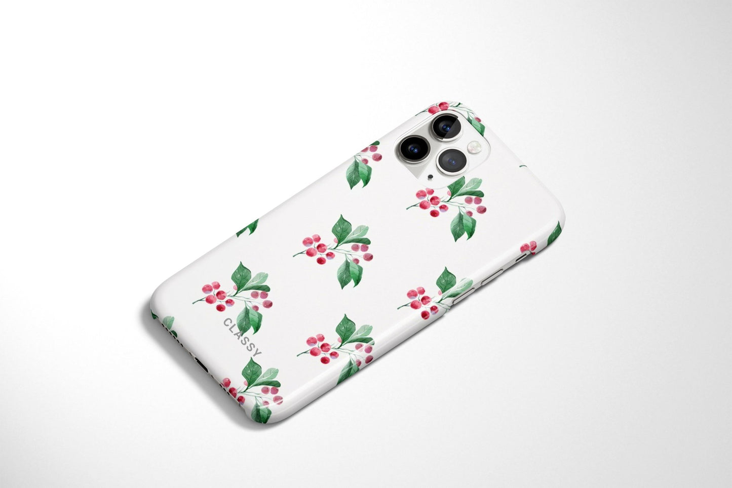 White Flowers Snap Case - Classy Cases - Phone Case - iPhone 12 Pro Max - Glossy -