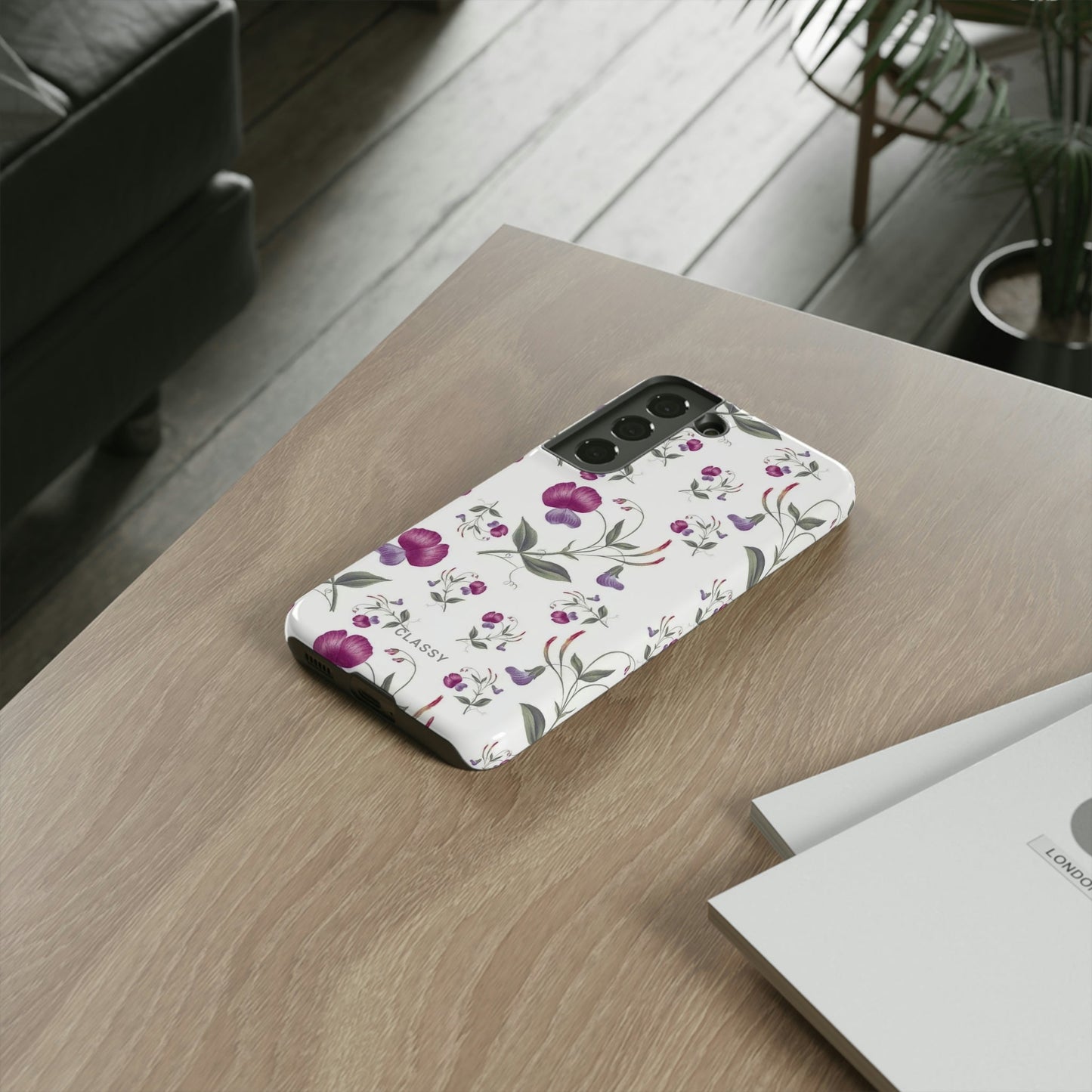 White Flowers Tough Case - Classy Cases