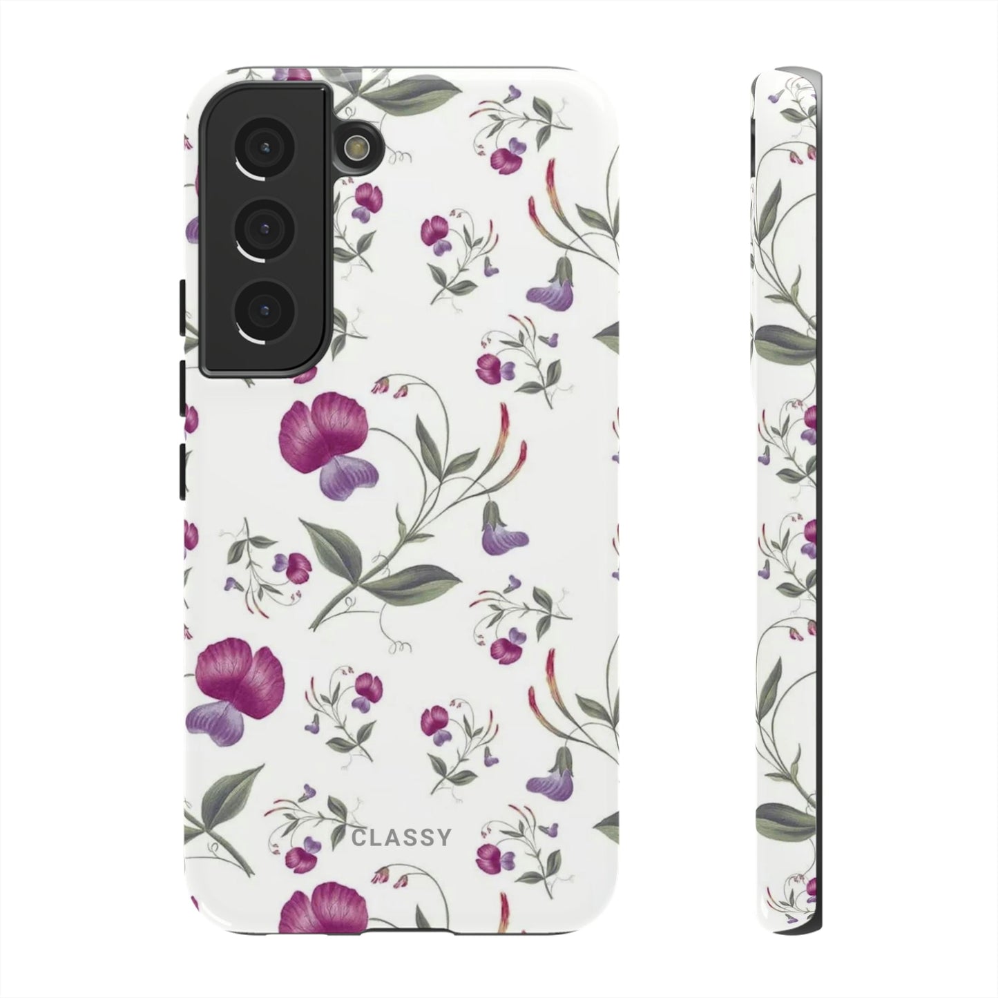 White Flowers Tough Case - Classy Cases