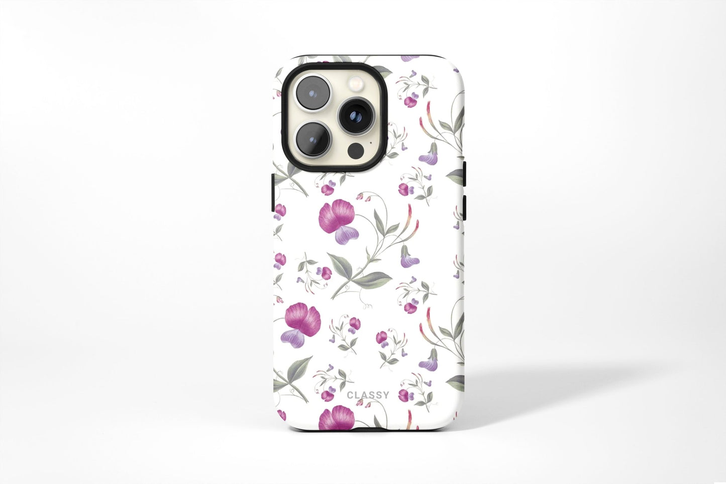 White Flowers Tough Case - Classy Cases