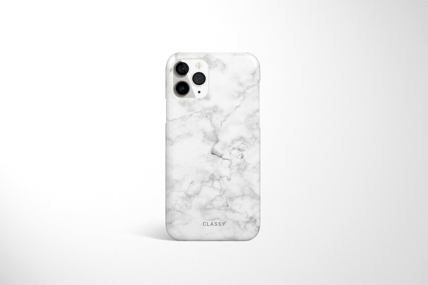 White Marble Snap Case - Classy Cases - Phone Case - iPhone 12 Pro Max - Glossy -
