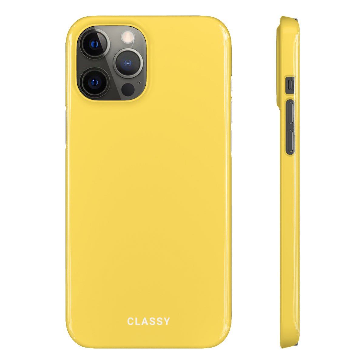 Yellow Snap Case - Classy Cases - Phone Case - iPhone 14 - Glossy -