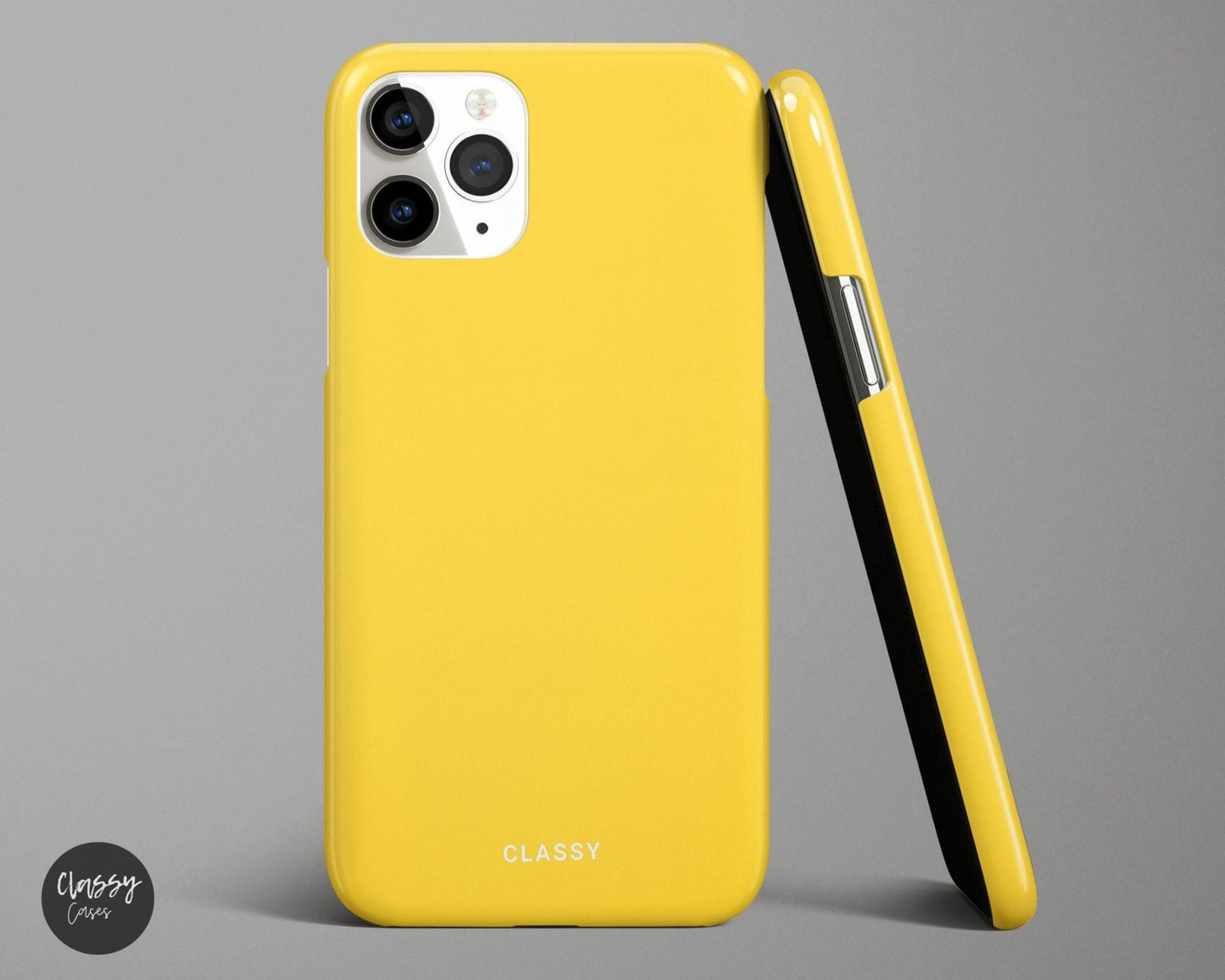Yellow Snap Case - Classy Cases - Phone Case - iPhone 14 - Glossy -
