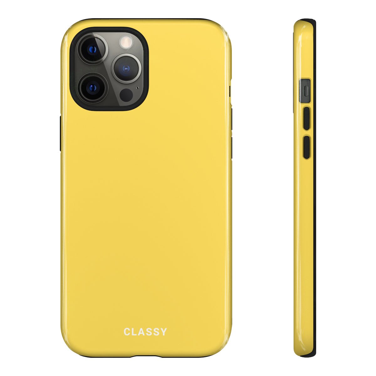 Yellow Tough Case - Classy Cases - Phone Case - iPhone 14 - Glossy -