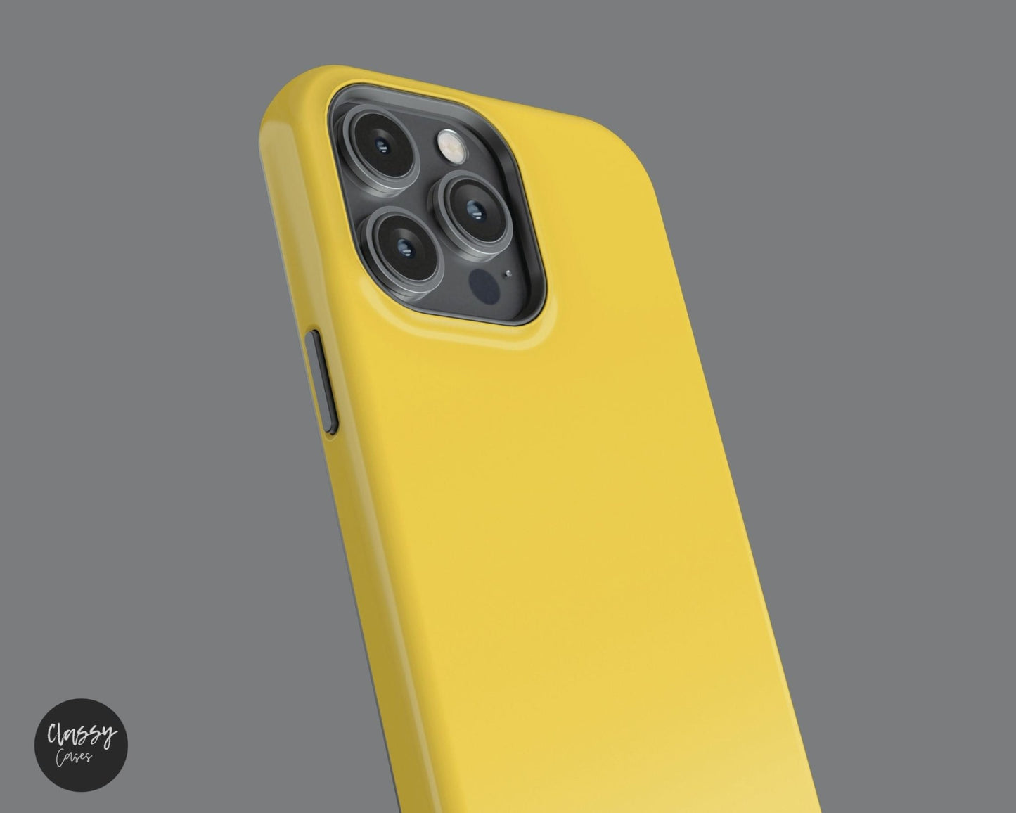 Yellow Tough Case - Classy Cases - Phone Case - iPhone 14 - Glossy -