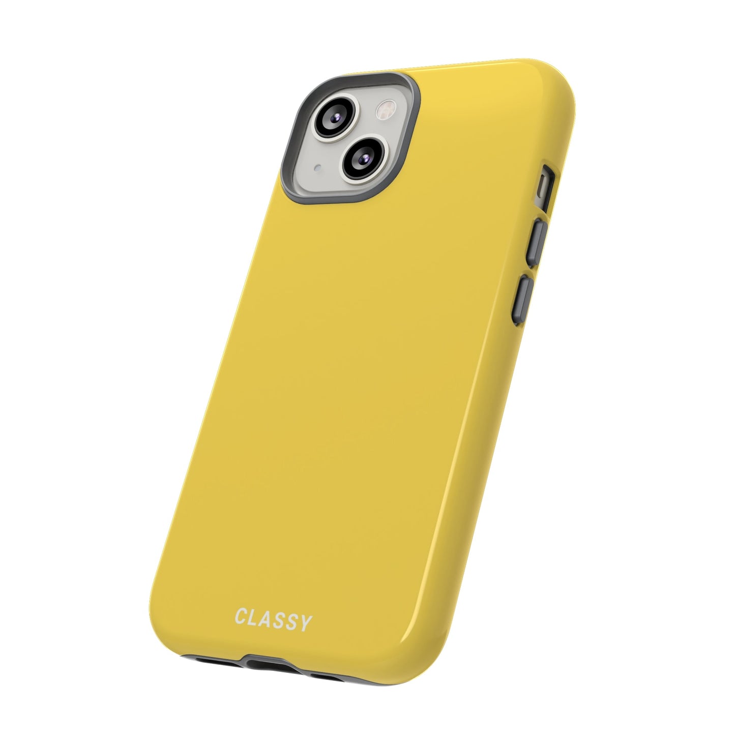Yellow Tough Case - Classy Cases - Phone Case - iPhone 14 - Glossy -