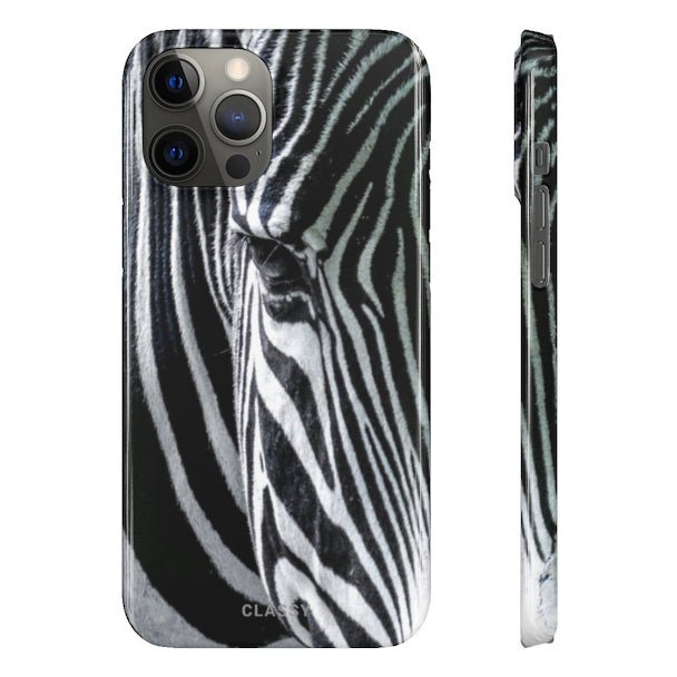 Zebra Head Snap Case - Classy Cases - Phone Case - iPhone 12 Pro Max - Glossy -