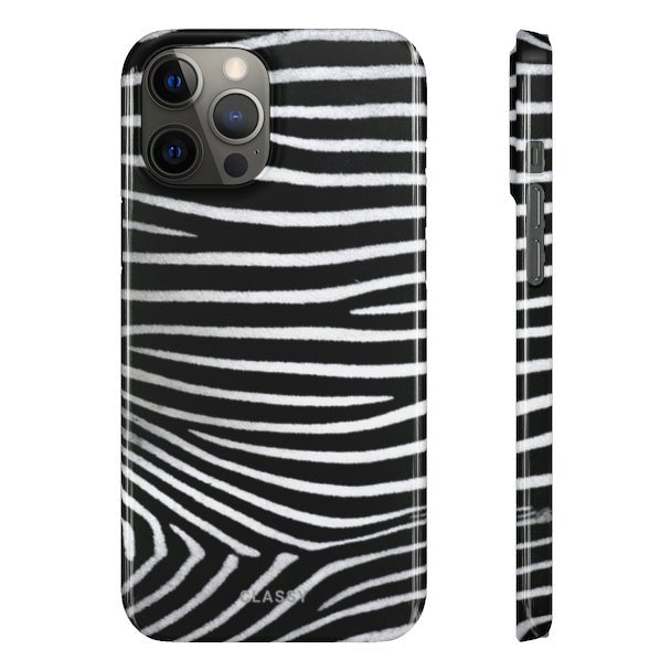Zebra Pattern Snap Case - Classy Cases - Phone Case - iPhone 12 Pro Max - Glossy -