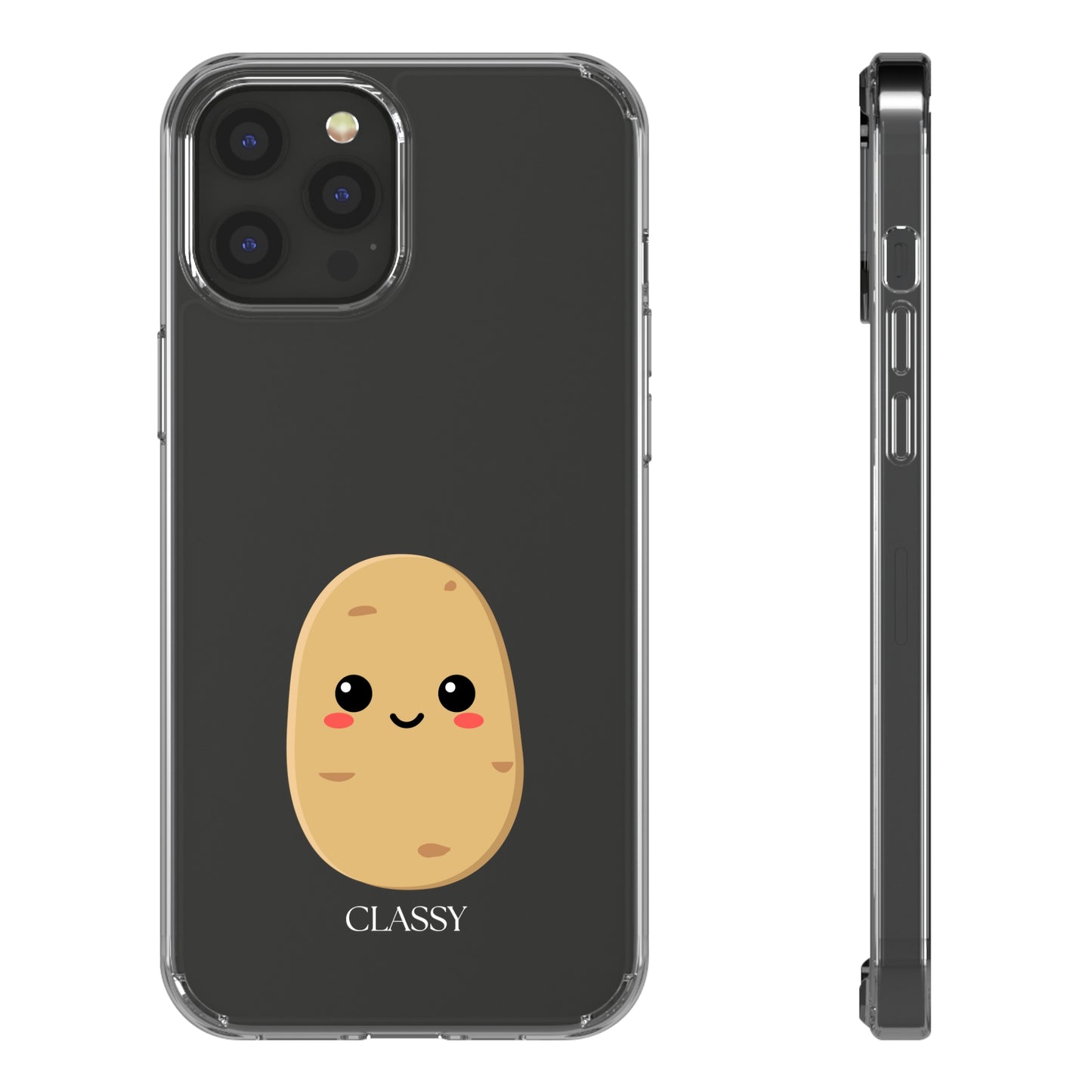 Potato Matching Couple Clear Case - Right
