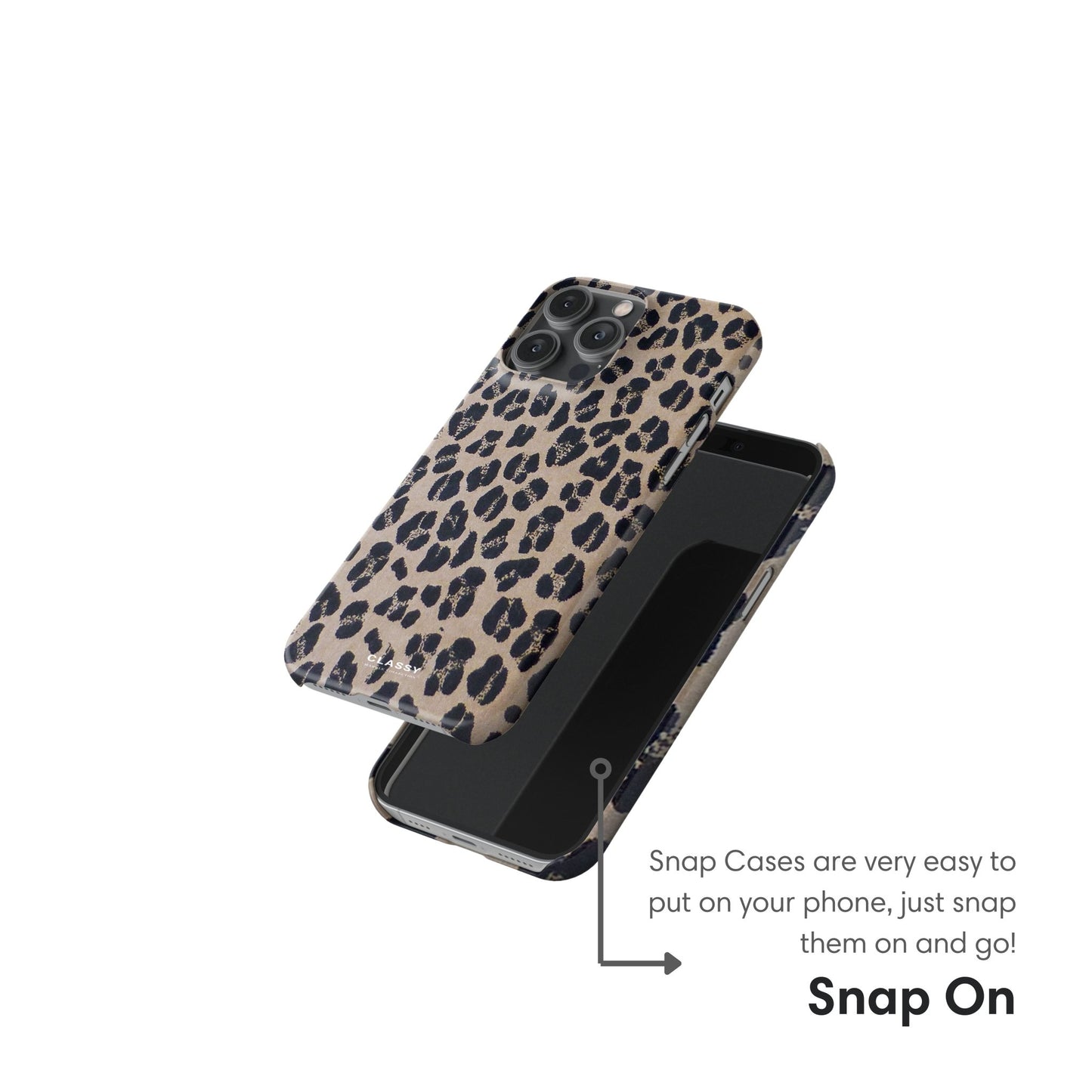 Animal Pattern Snap Case snap on