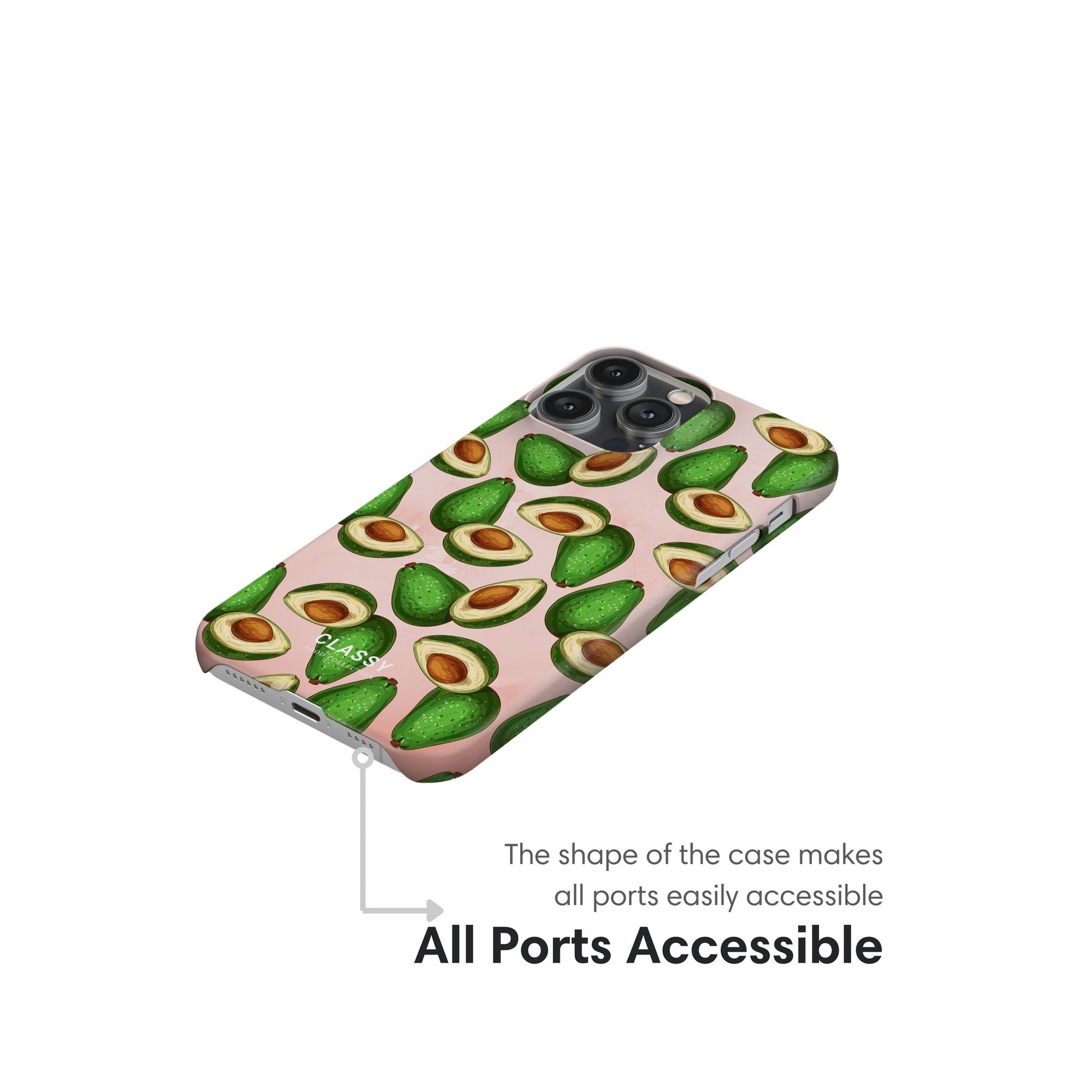 Big Avocados Snap Case ports