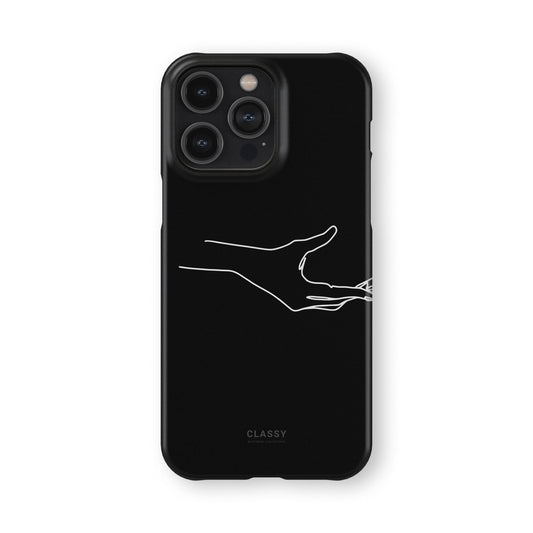 Black Couple Hand Snap Case front