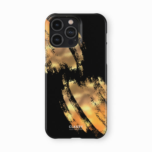 Black and Gold Snap Case front