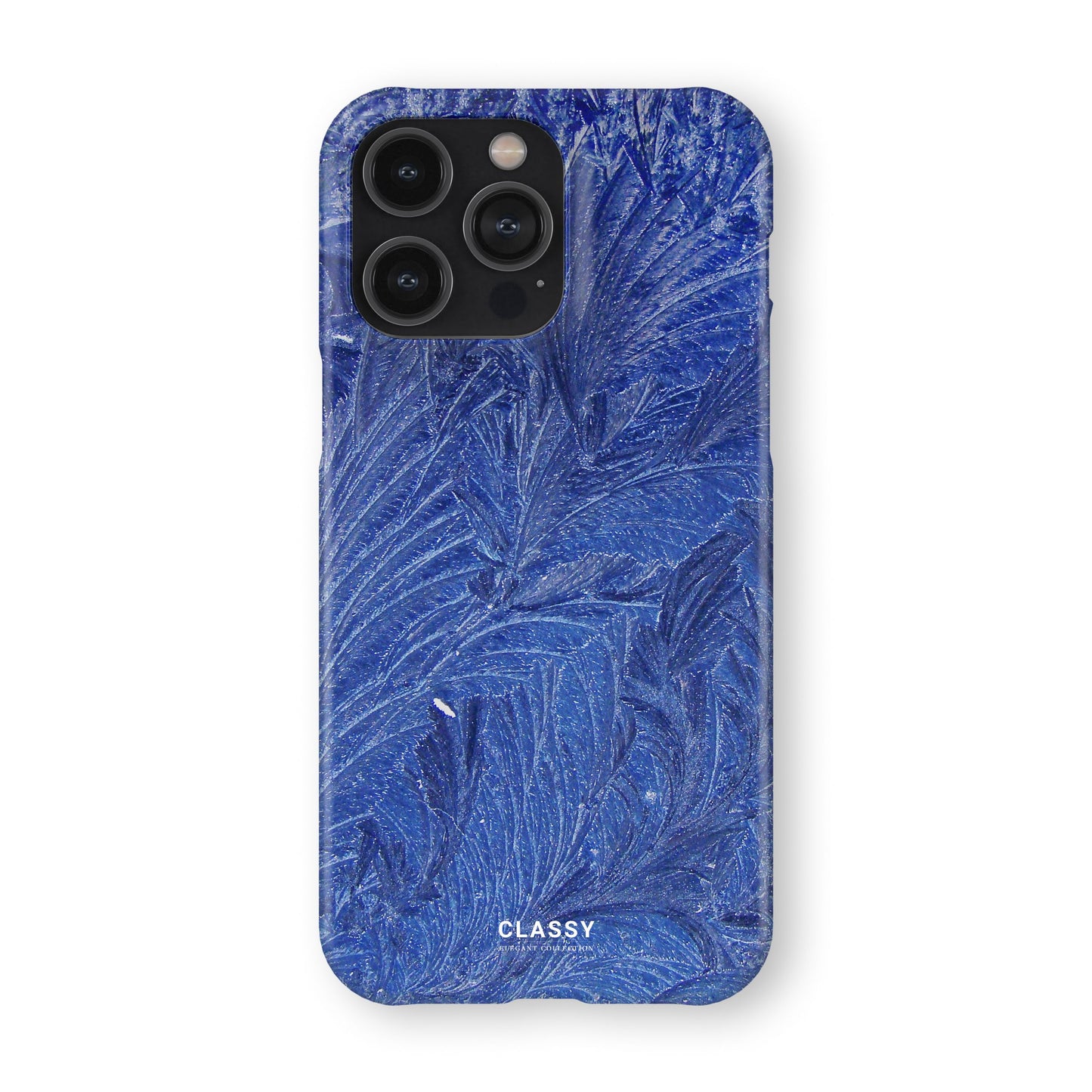 Blue Leaves Snap Case front