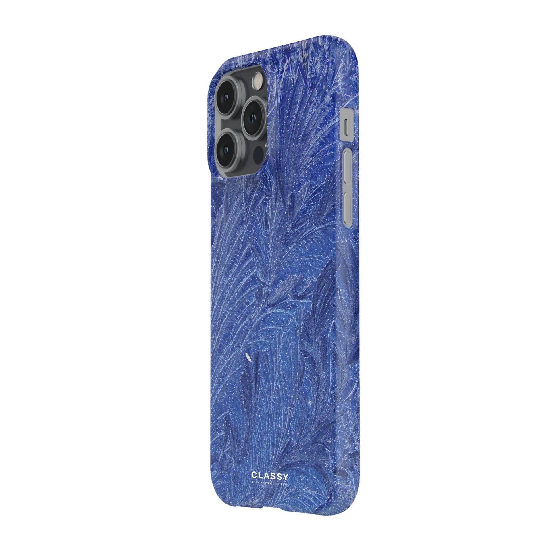 Blue Leaves Snap Case side