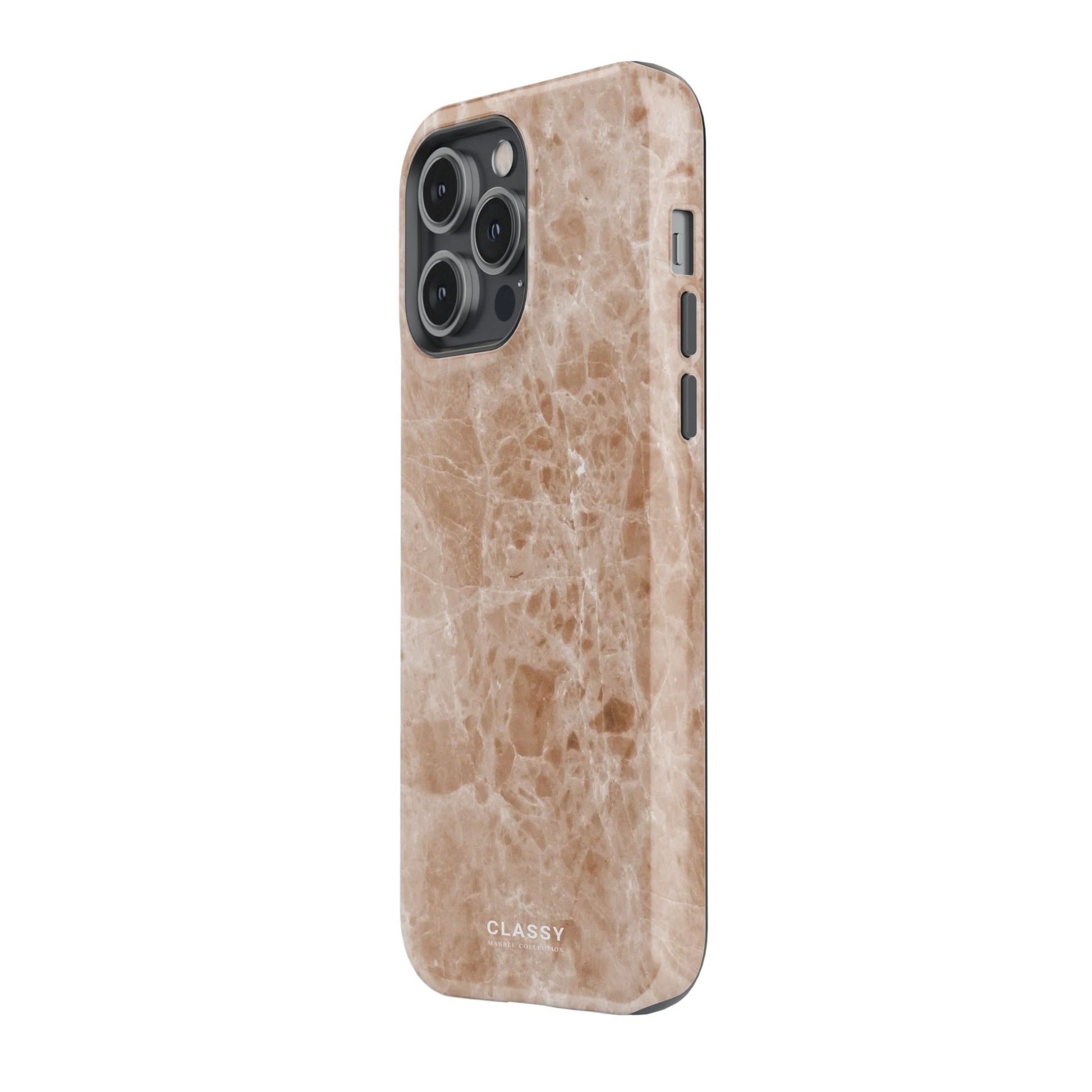 Brown Marble Tough Case side