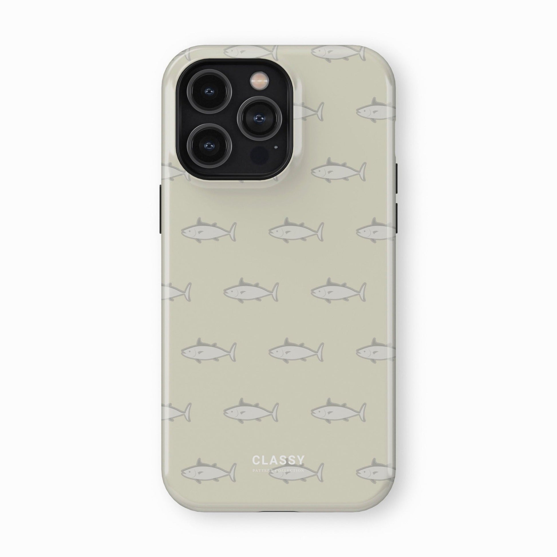 Brown Retro Fish Tough Case front