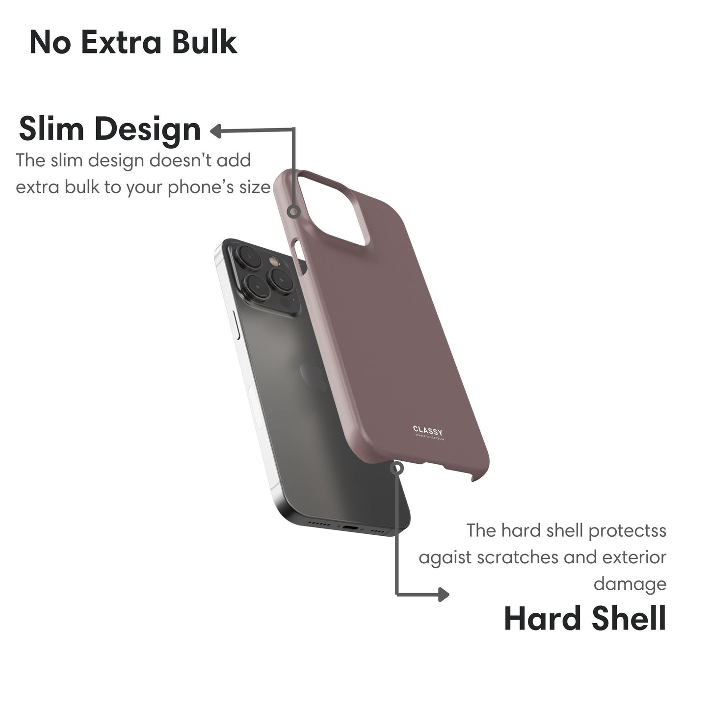 Brown Snap Case layers