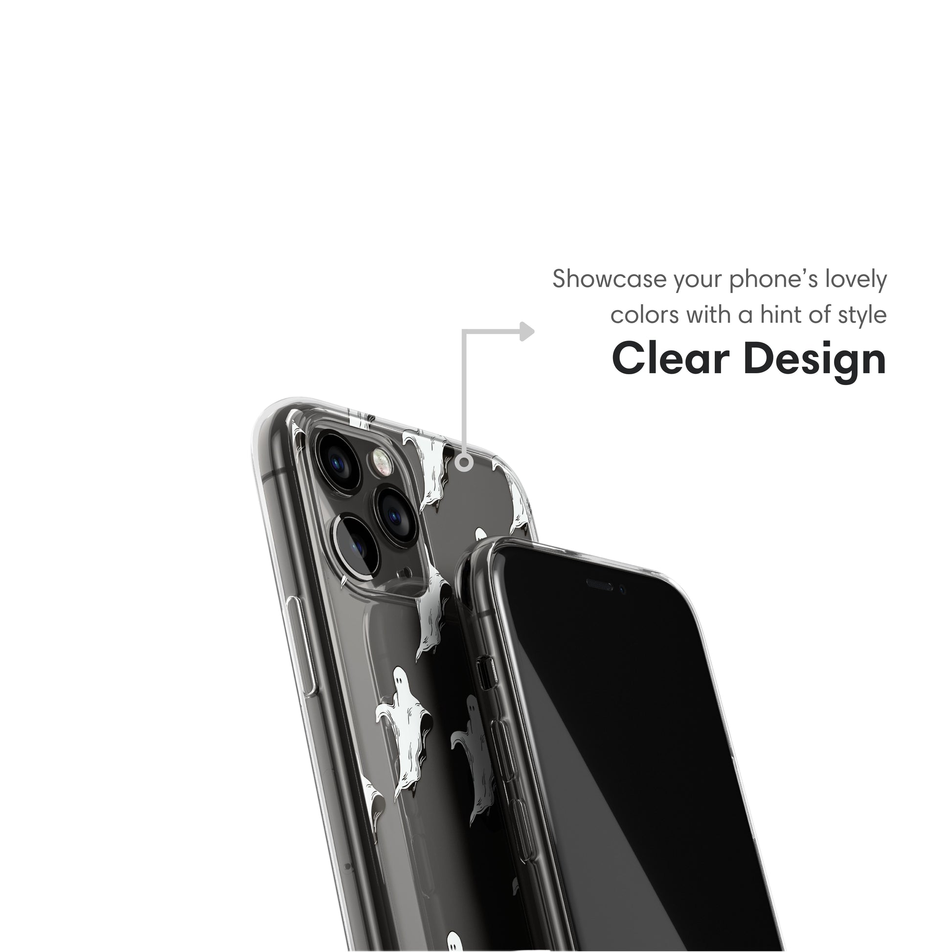 Little Flying Ghosts Clear Case clear design