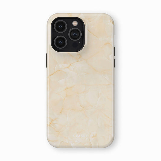 Cream Marble Snap Case front