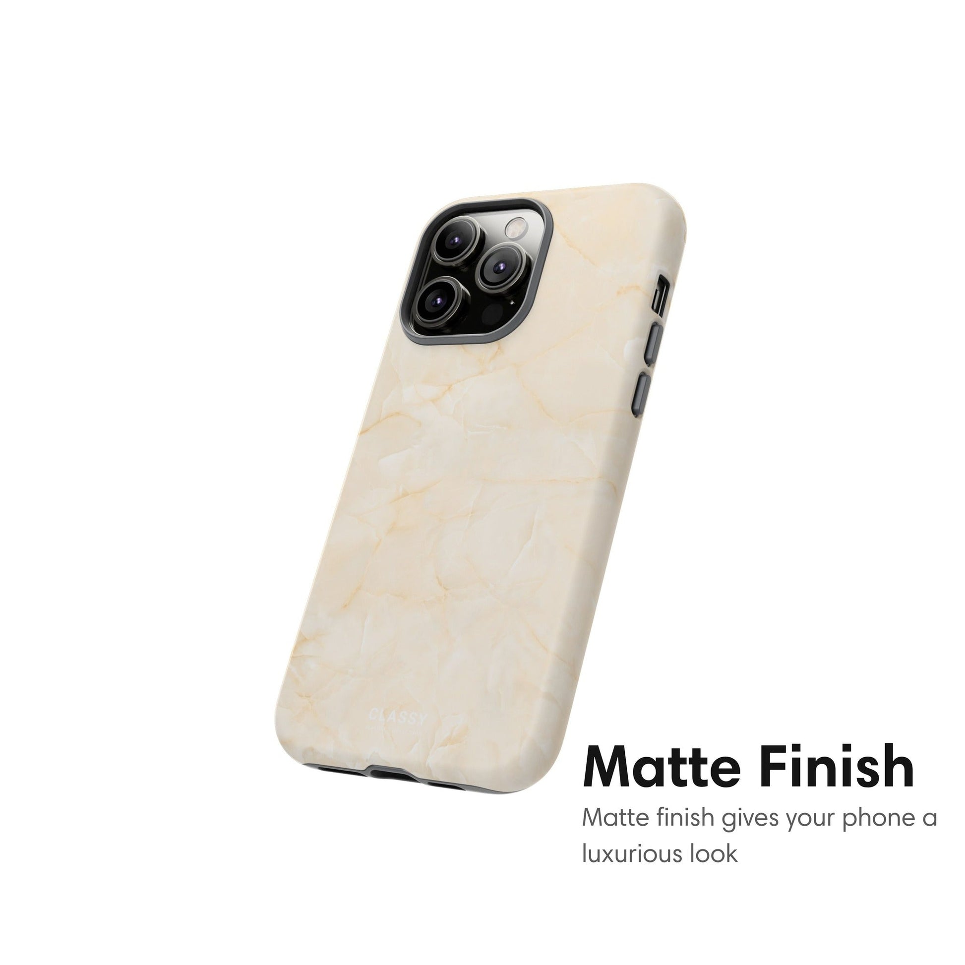 Cream Marble Tough Case matte