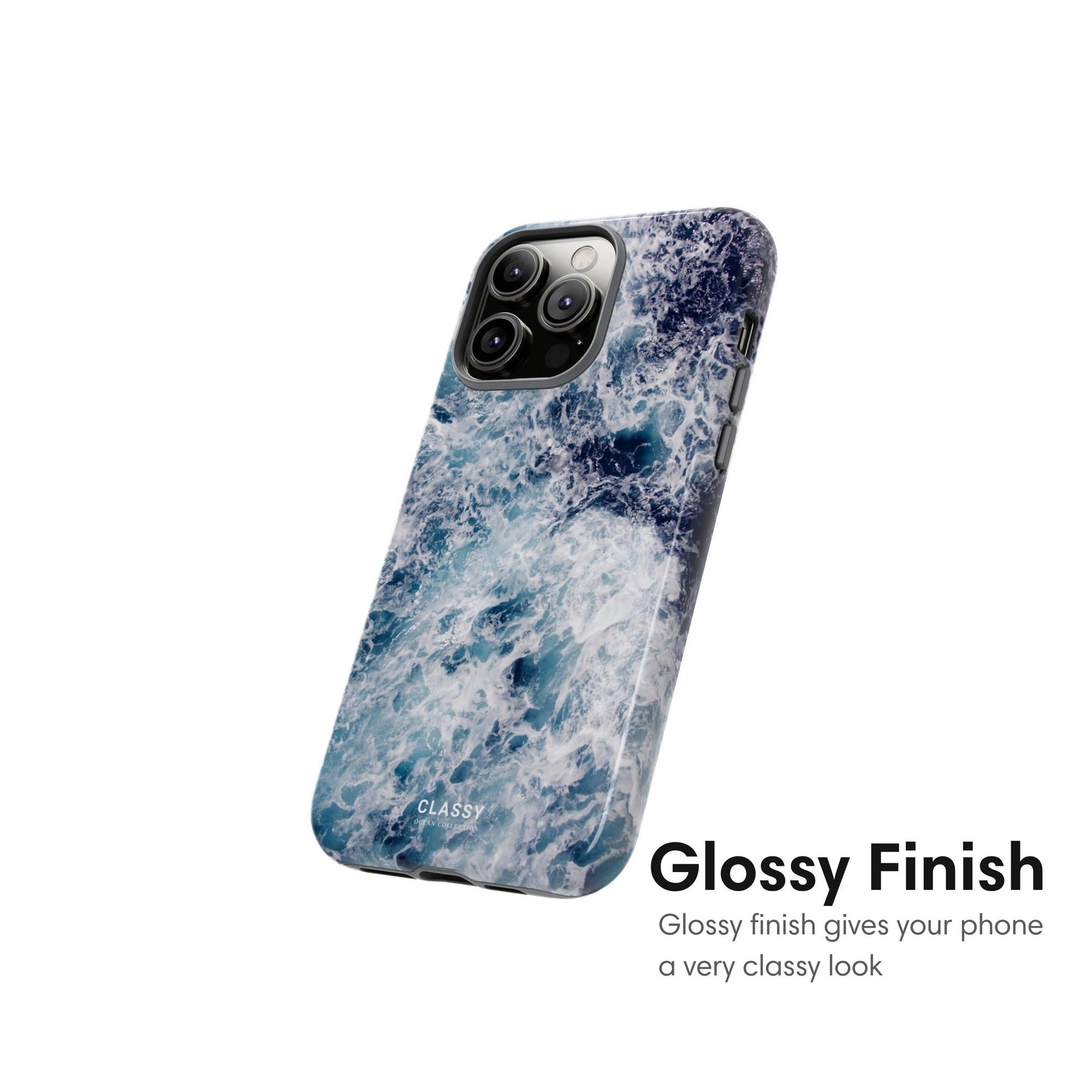 Dark Blue Ocean Tough Case glossy