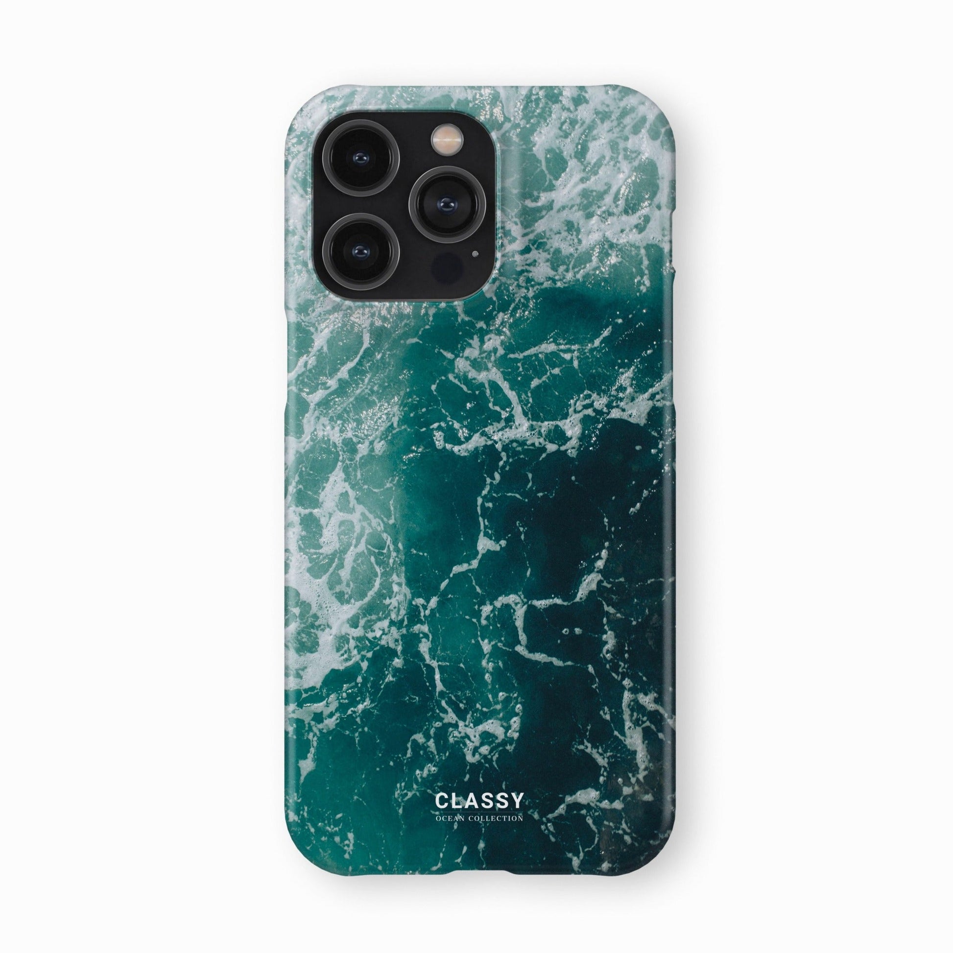 Dark Navy Ocean Snap Case front