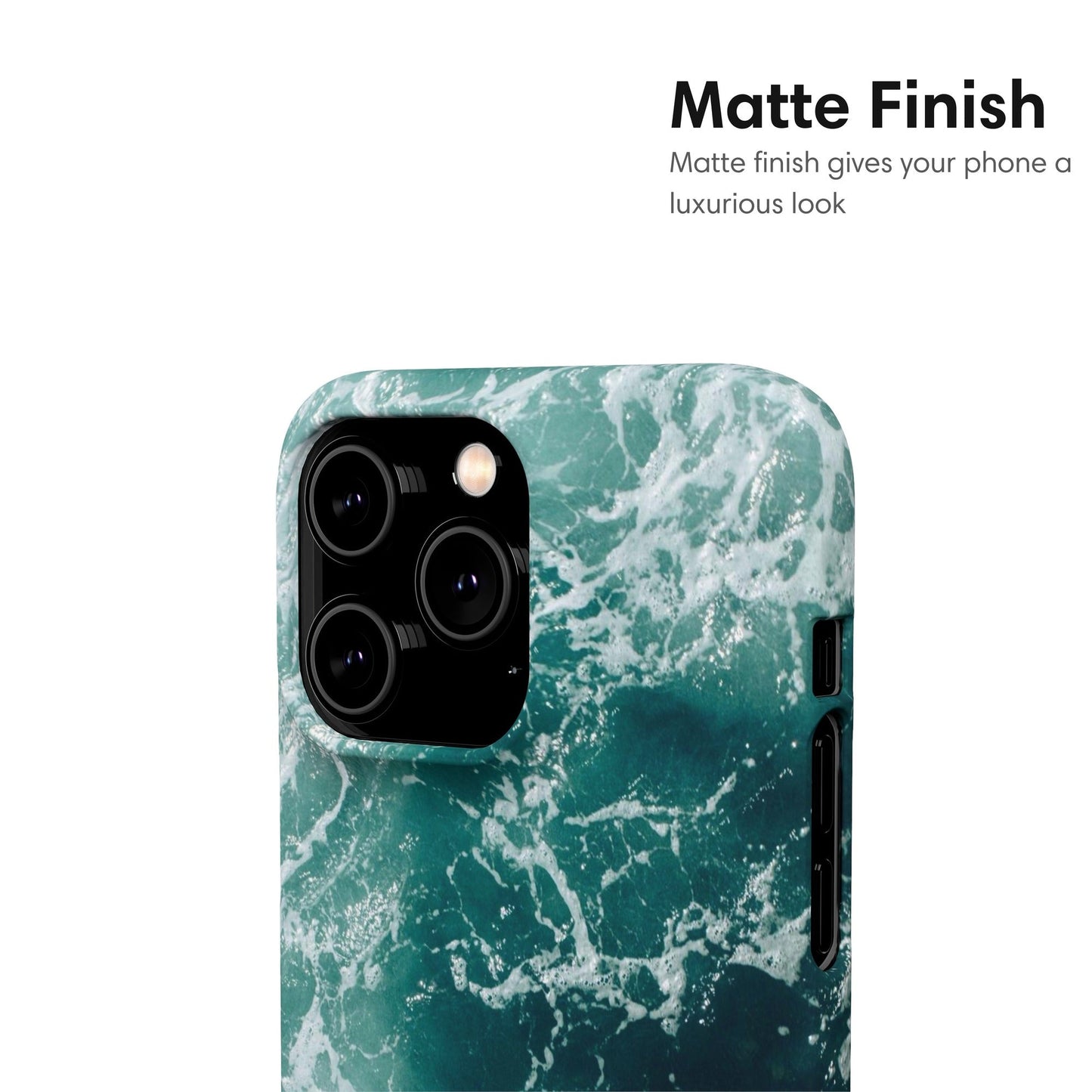 Dark Navy Ocean Snap Case matte