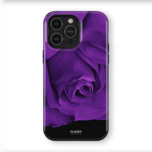 Dark Purple Flower Tough Case front