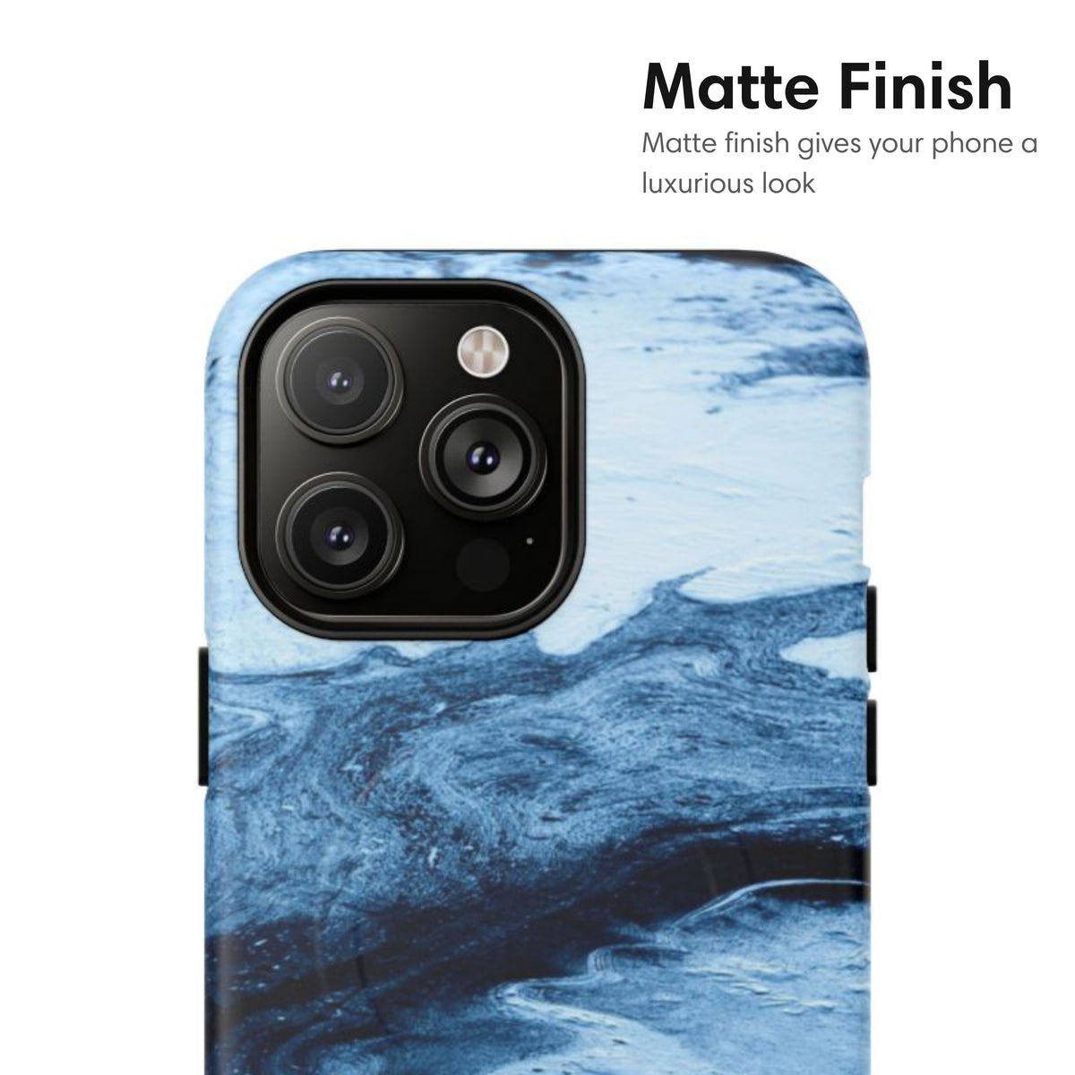 Diverse Blues Marble MagSafe Tough Case matte