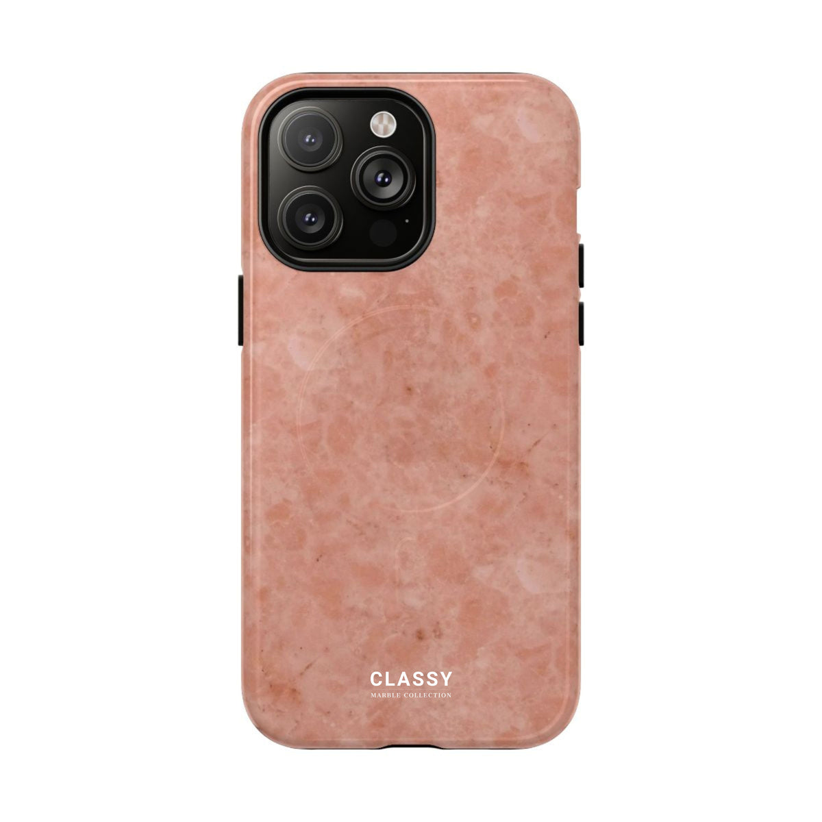 Dusty Rose Marble MagSafe Tough Case front