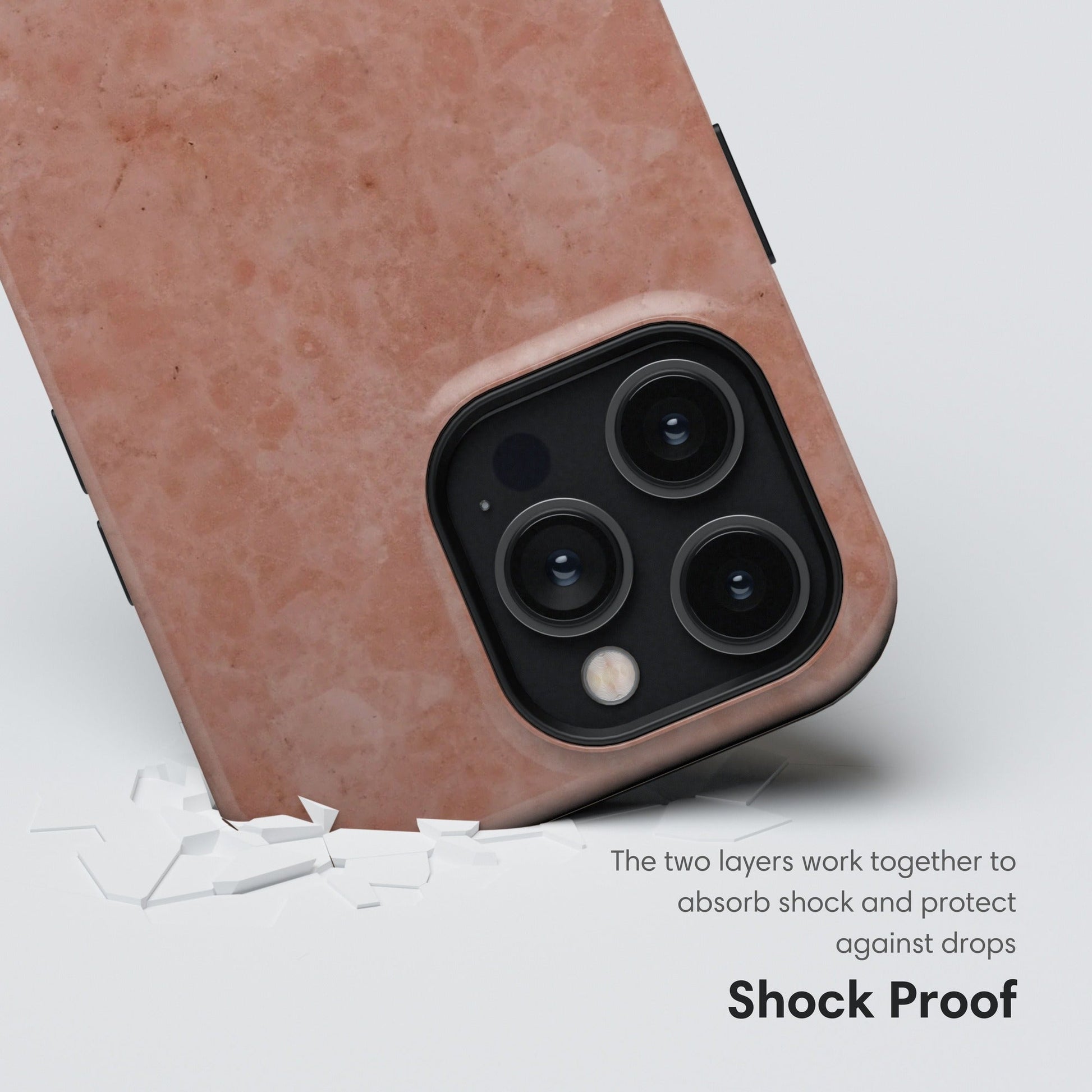 Dusty Rose Marble Tough Case shockproof