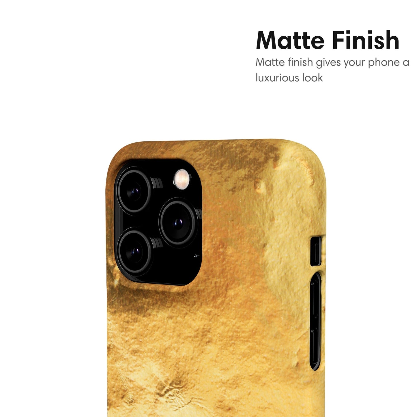 Gold Textured Pattern Snap Case matte