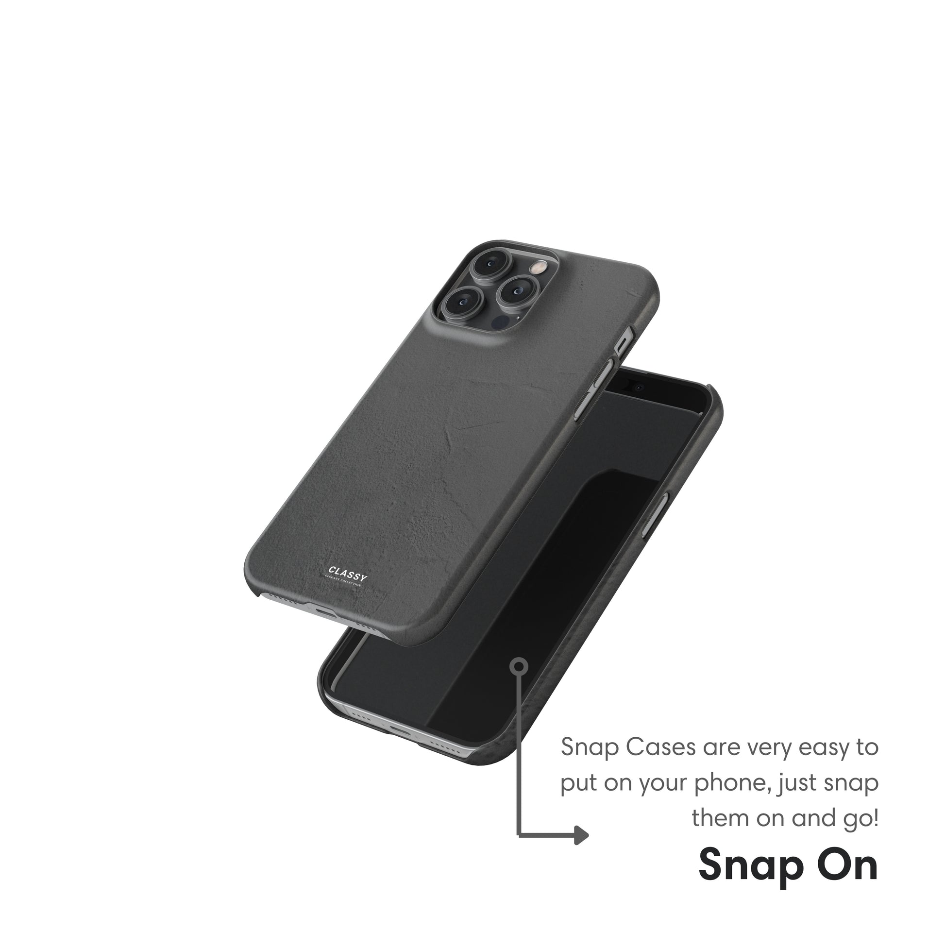 Gray Pattern Snap Case snap on