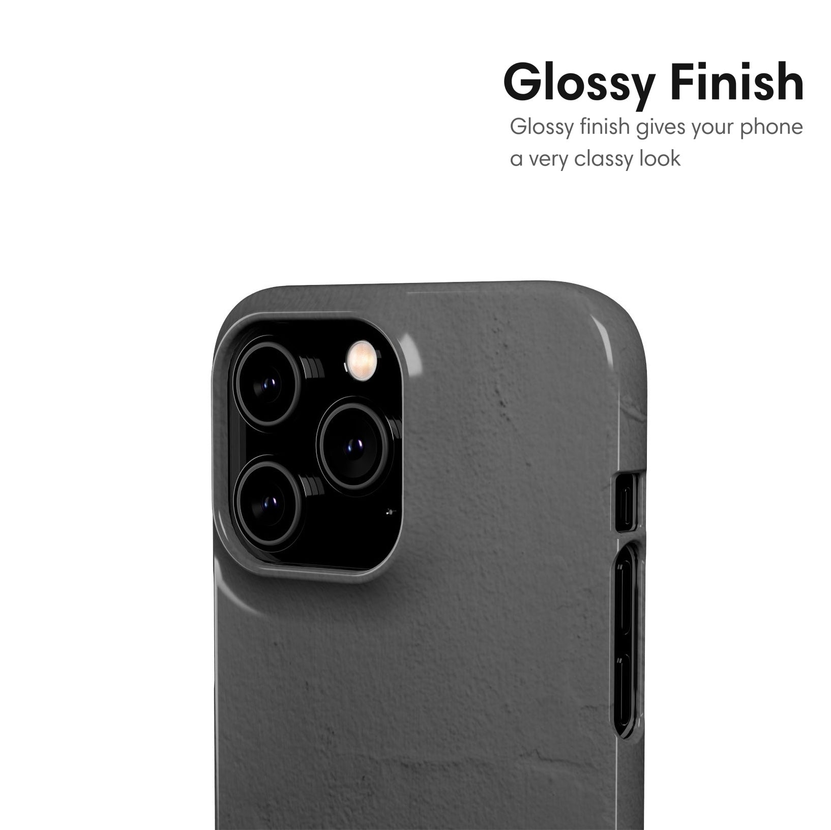 Gray Pattern Snap Case glossy