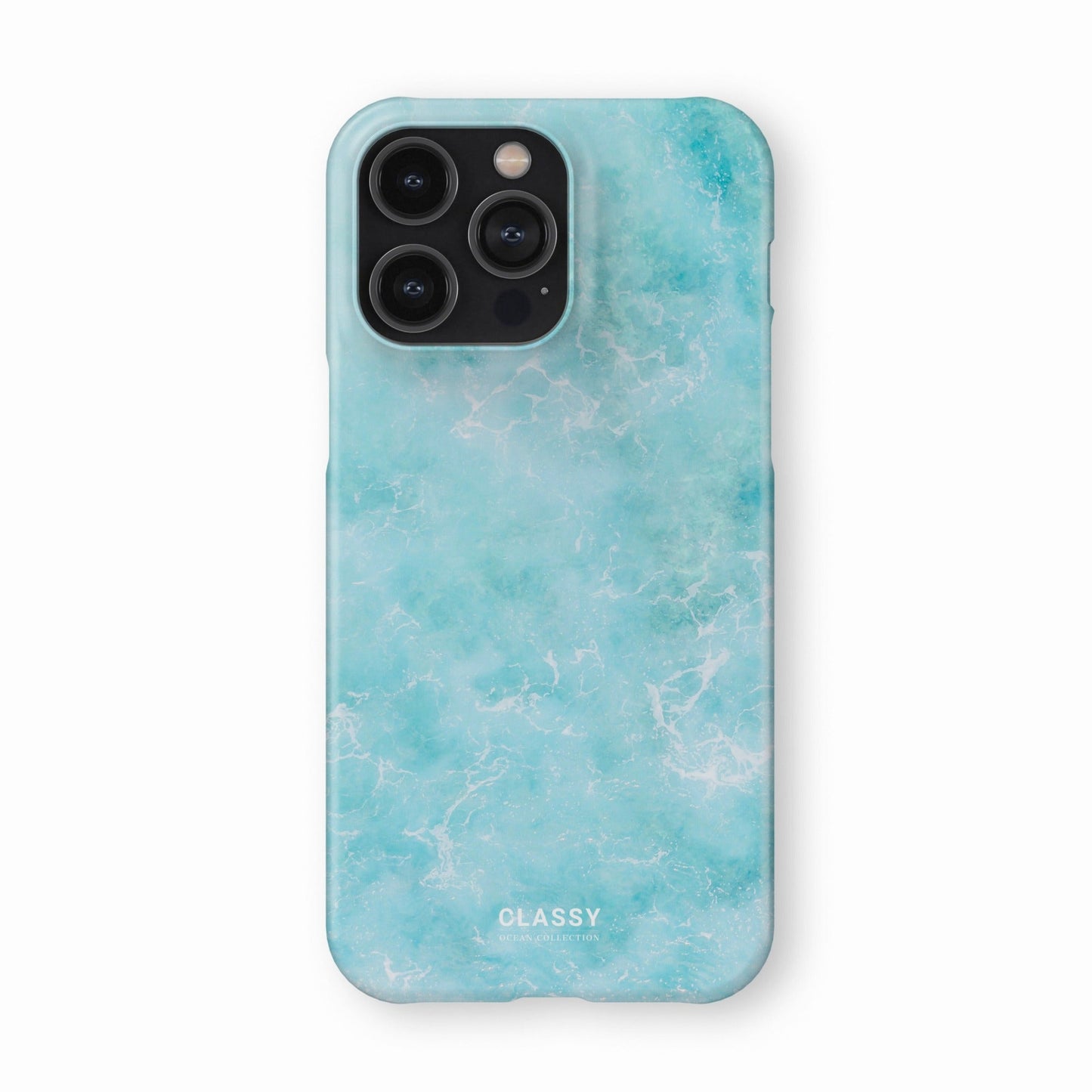 Light Blue Ocean Snap Case front