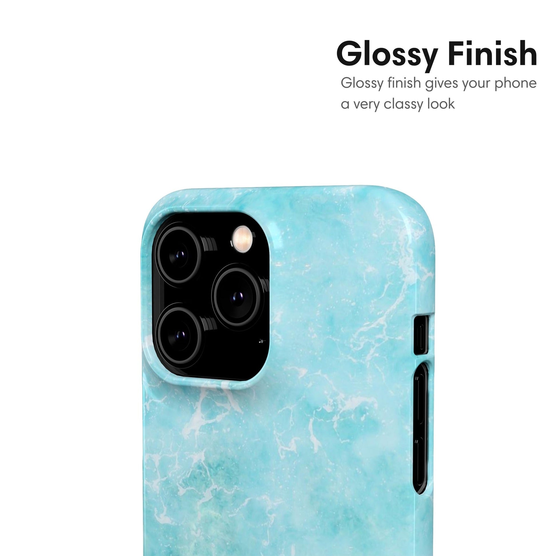 Light Blue Ocean Snap Case glossy