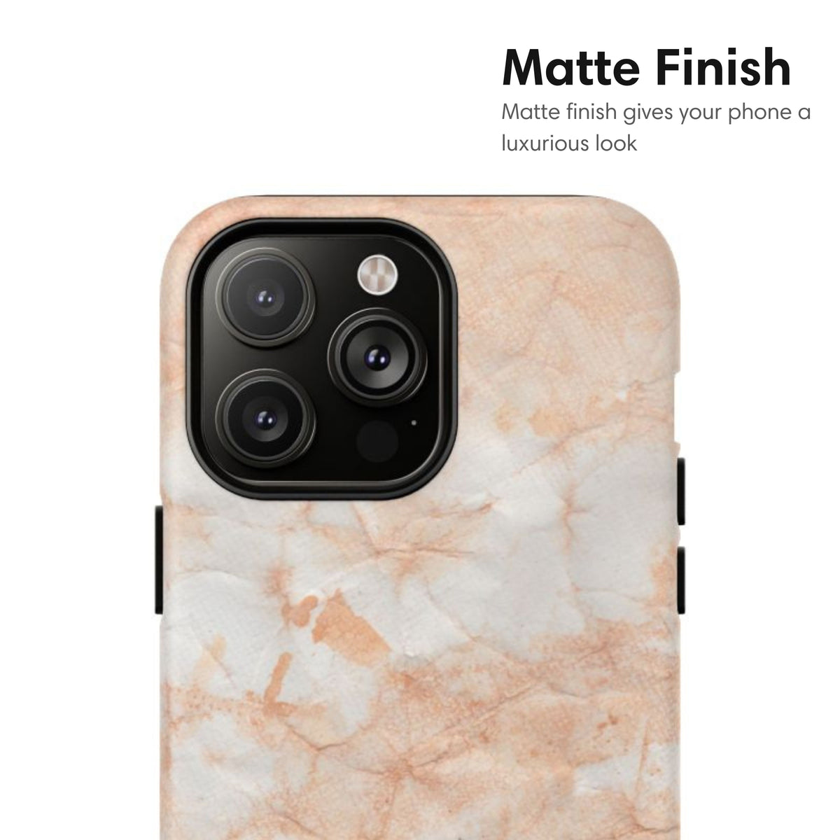 Light Orange Marble MagSafe Tough Case matte