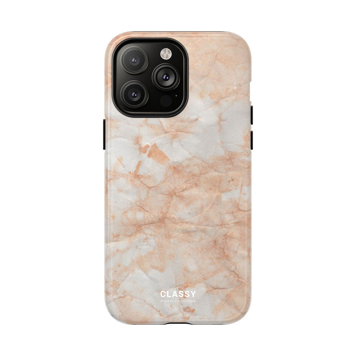 Light Orange Marble MagSafe Tough Case front