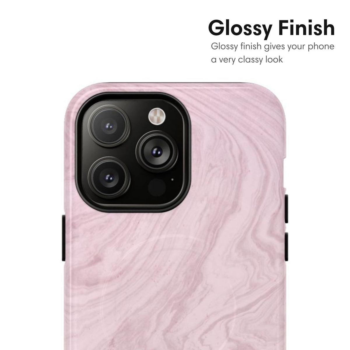 Light Pink Marble MagSafe Tough Case glossy