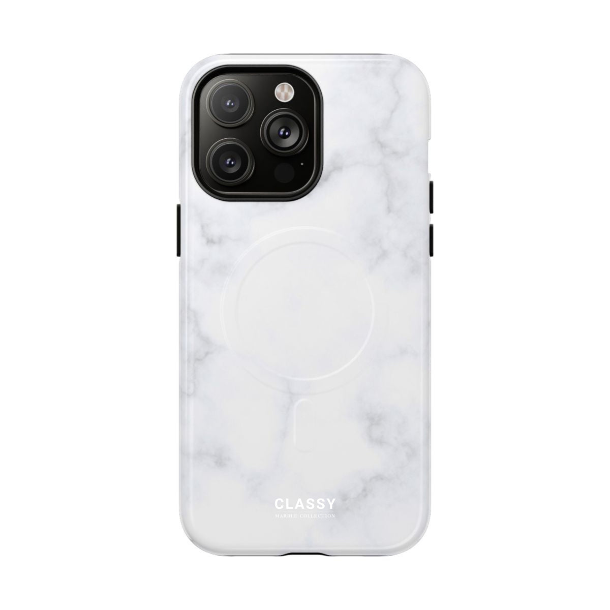 Light White Marble MagSafe Tough Case front