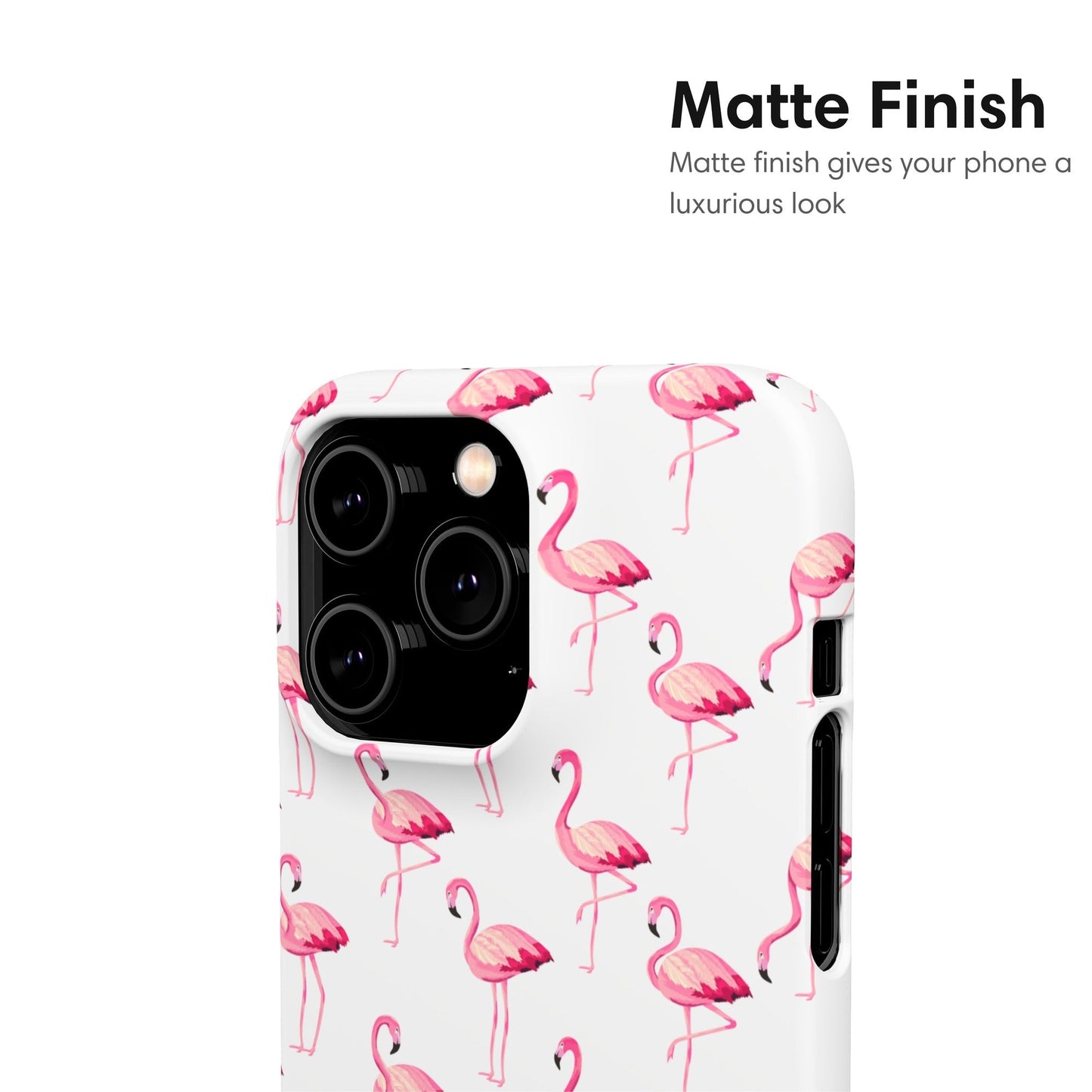 Little Flamingo White Snap Case matte