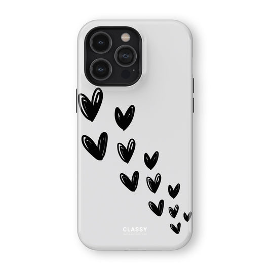 Little Hearts Couple Tough Case - White front