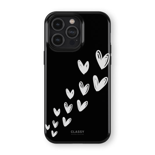 Little Hearts Couple Tough Case - Black front