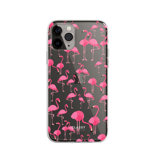 Little Pink Flamingos | Clear Case front