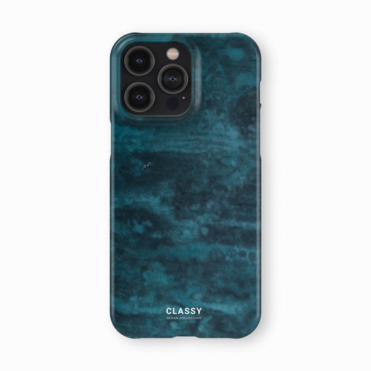 Navy Ocean Snap Case front