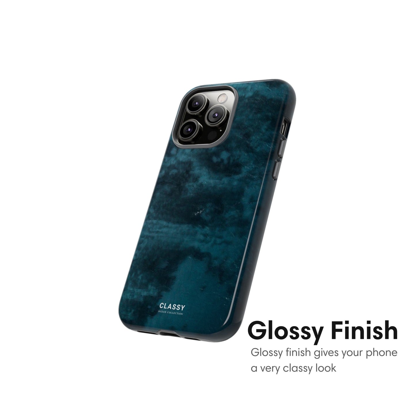 Navy Ocean Tough Case glossy