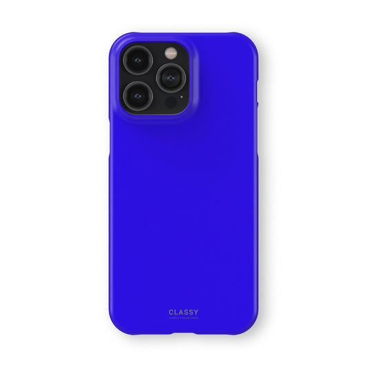 Neon Navy Blue Snap Case front