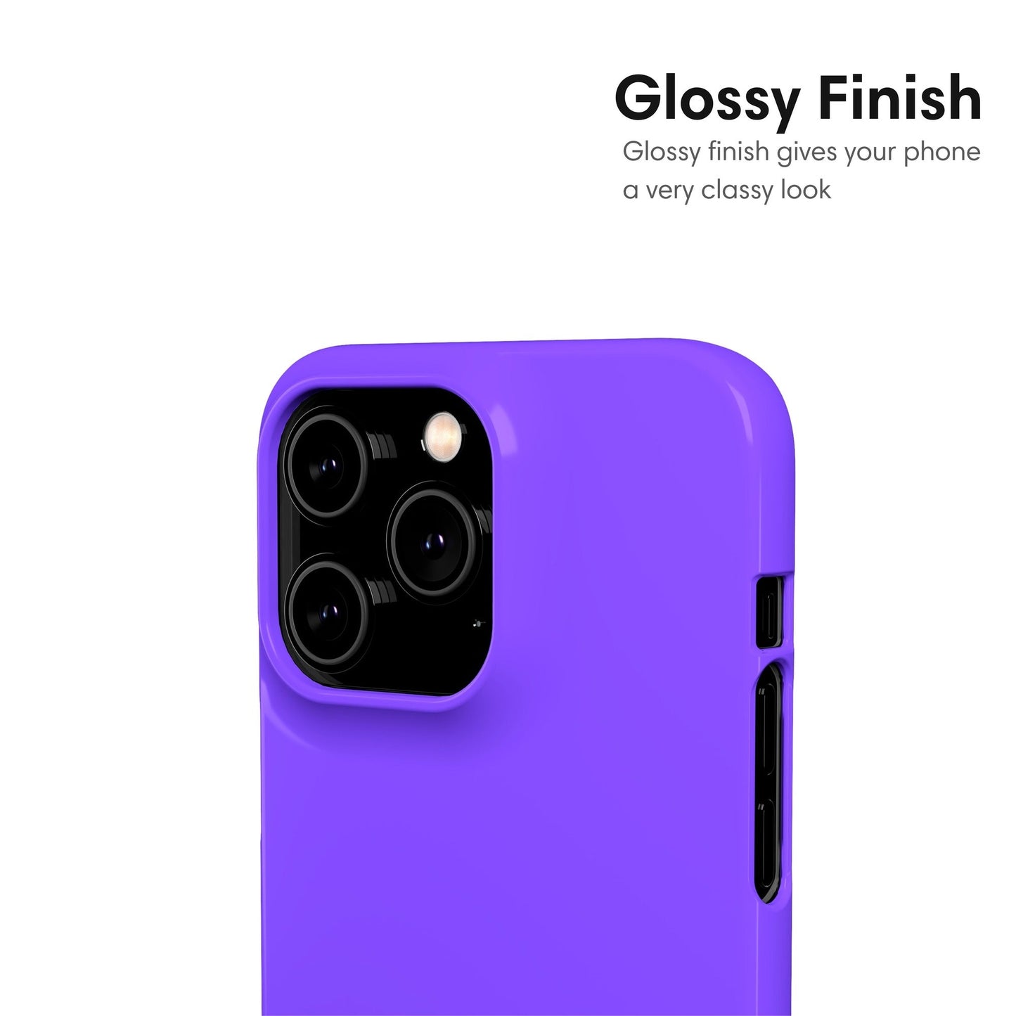 Neon Purple Snap Case glossy